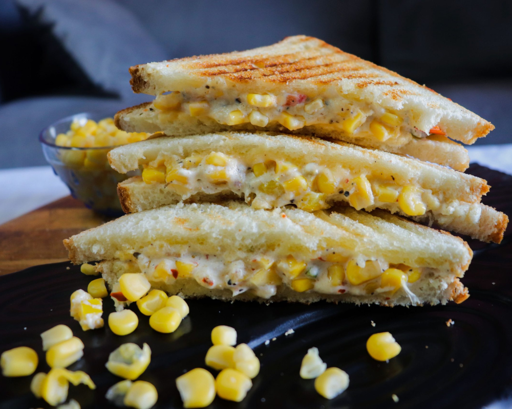 Corn cheese Sandwich